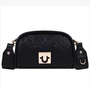 True Religion Black Quilted Crossbody Bag